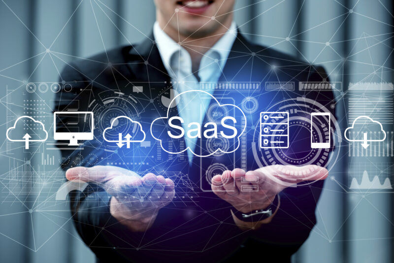 saas concept collage